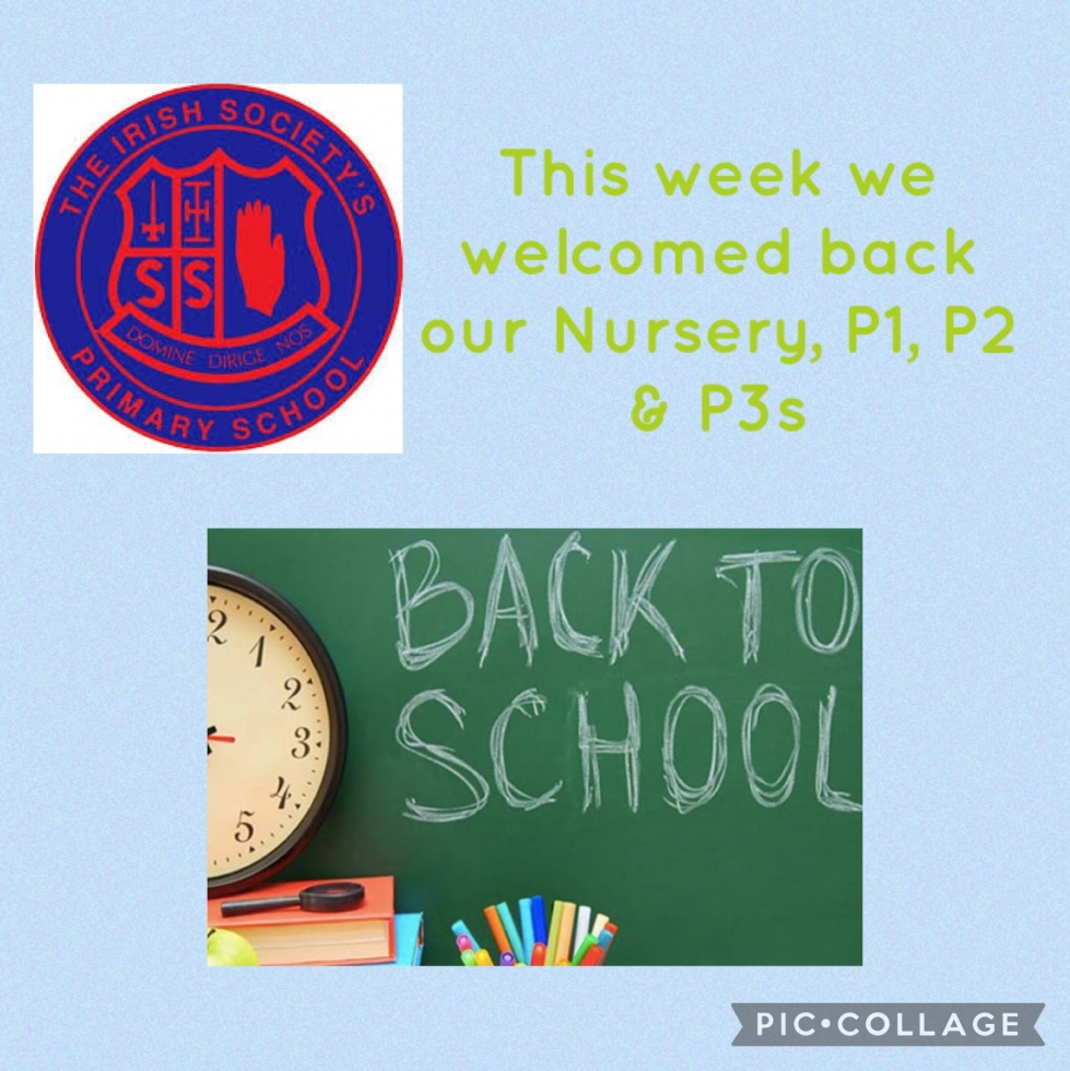 Back to school for Nursery to P3!
