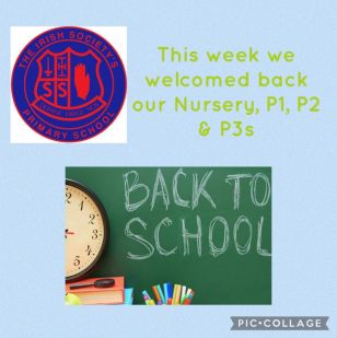Back to school for Nursery to P3!